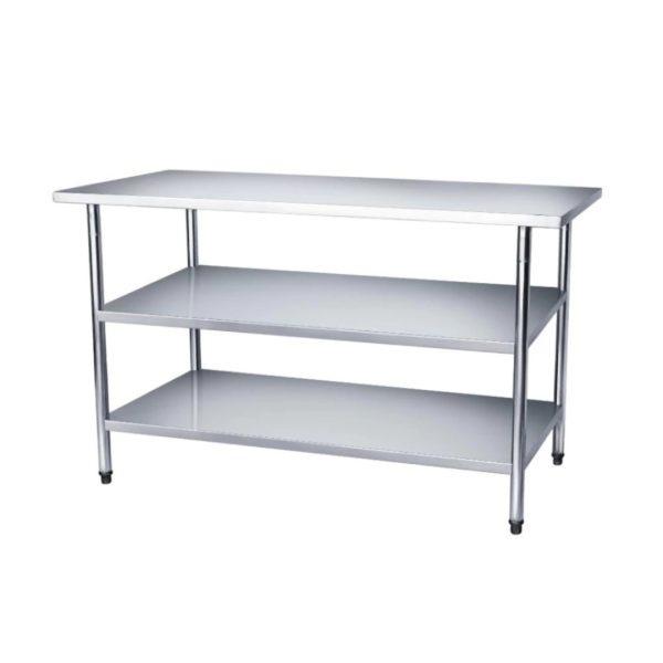 MESA INDUSTRIAL COM 2 PRATELEIRA